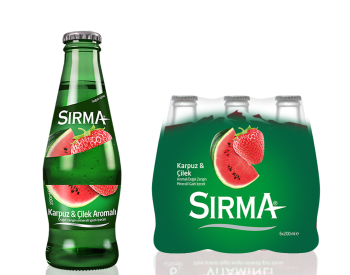 Sırma Karpuz&Çilekli soda 24 x 200 ml.